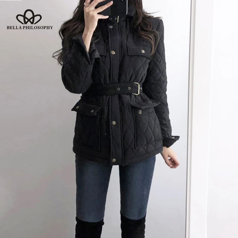 Bella Philosophy 2018 Winter Solid Zipper Women Thicken Outwear Slim High Street Female Sashes Pocket Warm Cotton Coat
Bella Philosophy 2018 Winter Solid Zipper Women Thicken Outwear Slim High Street Female Sashes Pocket Warm Cotton Coat