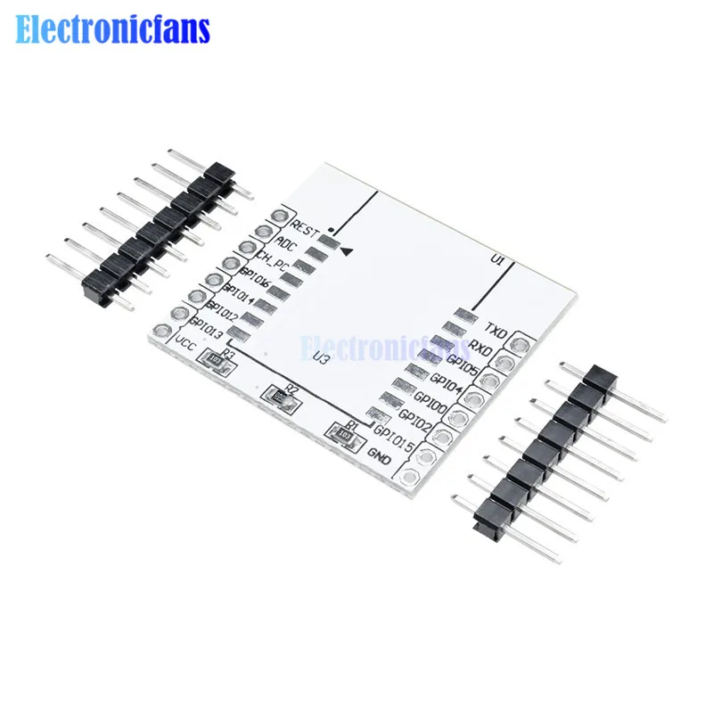10PCS ESP8266 Serial WIFI Module Adapter Plate Available to ESP-07, ESP-08, ESP-12E
10PCS ESP8266 Serial WIFI Module Adapter Plate Available to ESP-07, ESP-08, ESP-12E