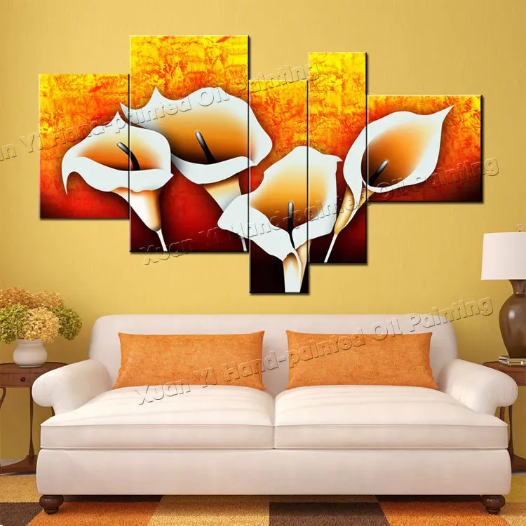 Hand Painted 5 Piece Canvas Art Yellow Flower Painting Canvas Abstract Landscape Oil Painting Decorative Wall Panels
Hand Painted 5 Piece Canvas Art Yellow Flower Painting Canvas Abstract Landscape Oil Painting Decorative Wall Panels