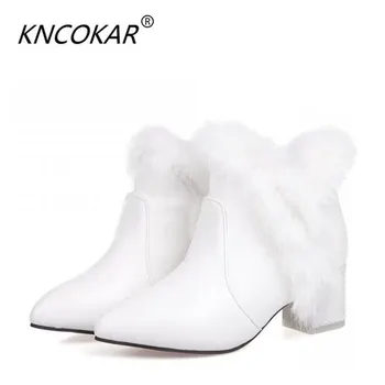 Winter white cotton-padded shoes rabbit fur thick heel small yards plus size female leather ankle boots snow boots plush shoes
Winter white cotton-padded shoes rabbit fur thick heel small yards plus size female leather ankle boots snow boots plush shoes