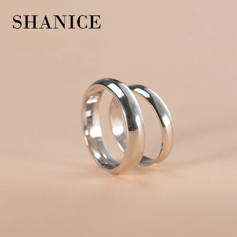 SHANICE Round Smooth 925 sterling silver Open Ring Jewelry Engagement Love Charms Wedding Lovers Couple Rings for Women Men
SHANICE Round Smooth 925 sterling silver Open Ring Jewelry Engagement Love Charms Wedding Lovers Couple Rings for Women Men