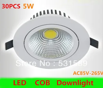 Wholesale 30PCS Free shipping 5W LED COB Ceiling Light Cool White/Warm White LED Down Light AC85V-265V
Wholesale 30PCS Free shipping 5W LED COB Ceiling Light Cool White/Warm White LED Down Light AC85V-265V