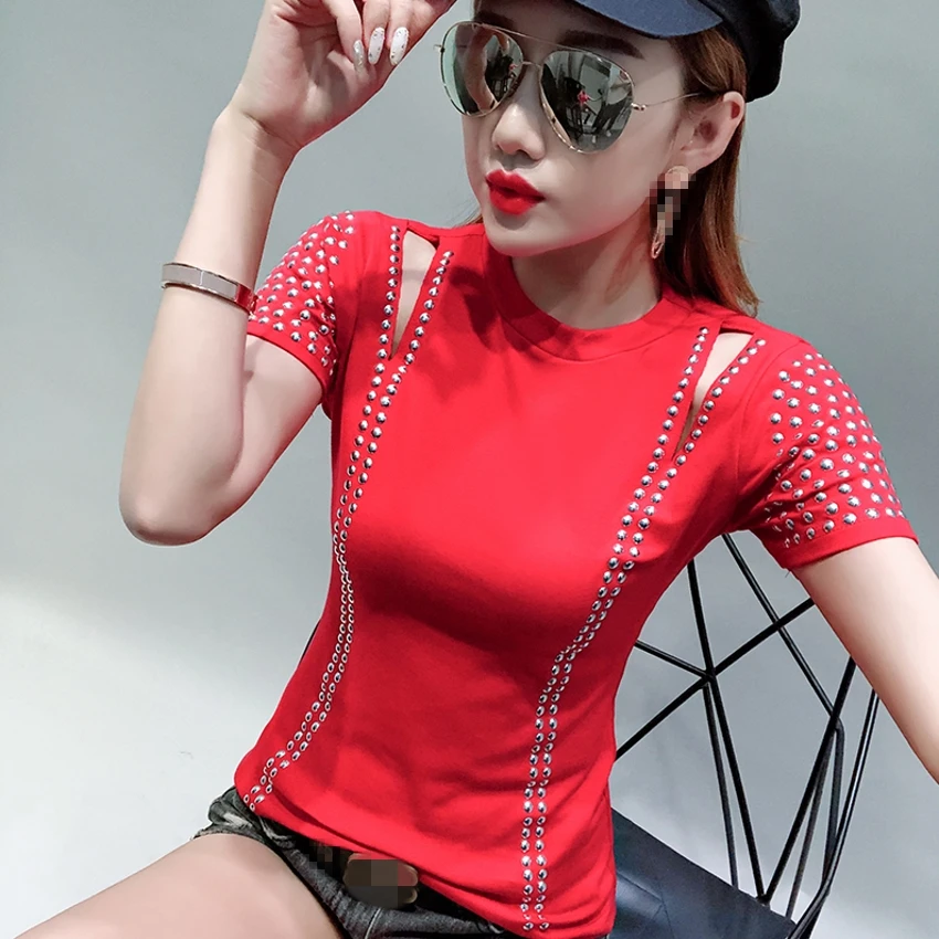Fashion Sexy Off Shoulder Diamonds Tshirt 2019 New Summer Women O-Neck Short Sleeve Top Shirt Clothes Streetwear Mujer T96503
Fashion Sexy Off Shoulder Diamonds Tshirt 2019 New Summer Women O-Neck Short Sleeve Top Shirt Clothes Streetwear Mujer T96503