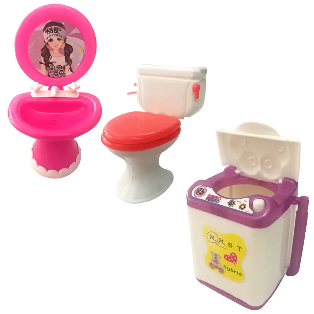barbie washing machine set