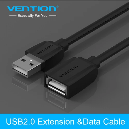 Image Vention USB 2.0 Extendable cable Male to Female Wire Extension Data Transfer for desktop computers mobile phones