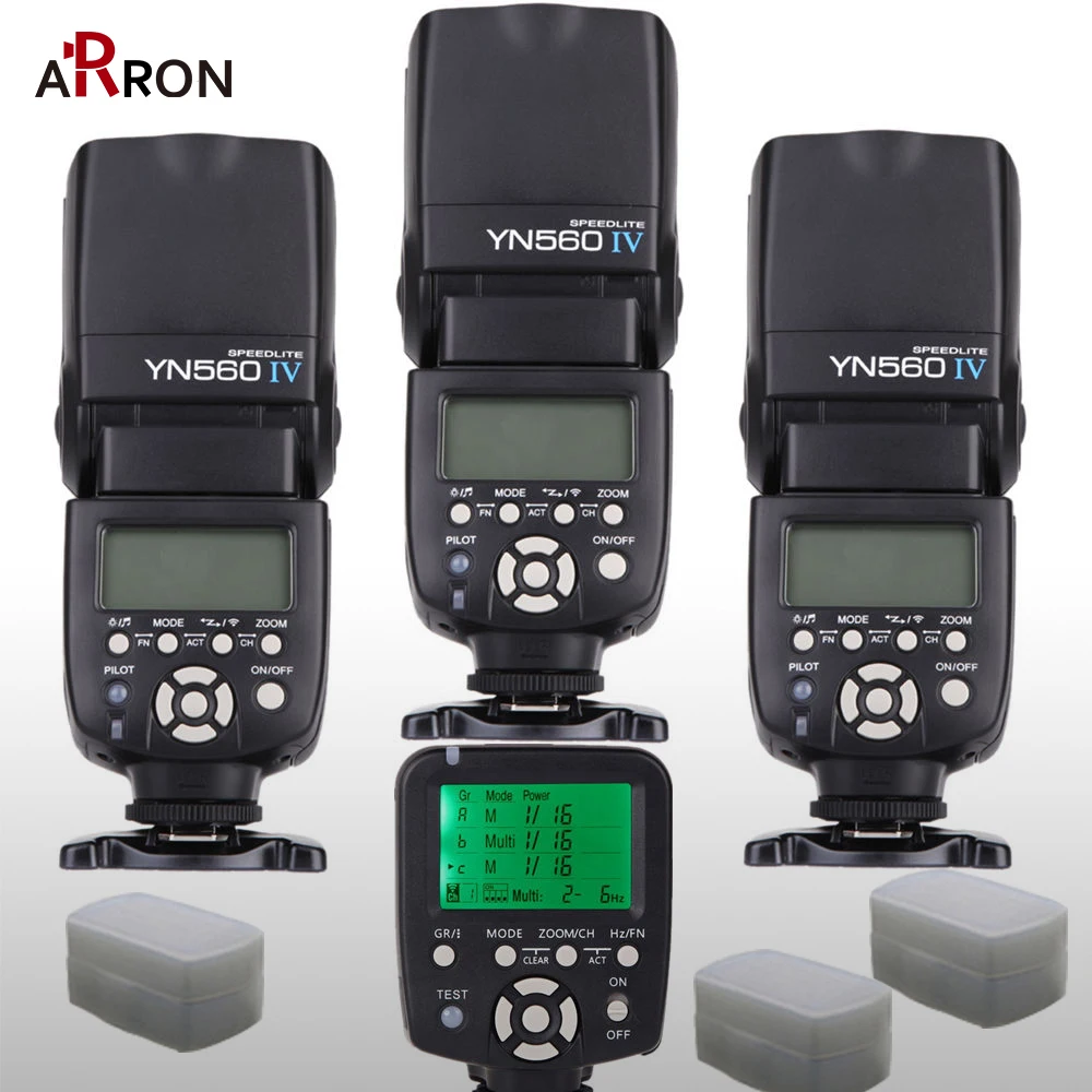 3x Wireless Speedlite Flash Yongnuo Hot YN560 IV +YN560TX Flash Controller For Canon Nikon with free 3 Flash Diffuser Box
3x Wireless Speedlite Flash Yongnuo Hot YN560 IV +YN560TX Flash Controller For Canon Nikon with free 3 Flash Diffuser Box