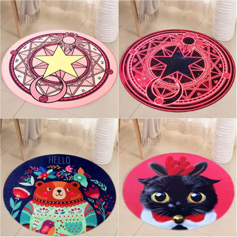 Magic Lucky Cartoon Printed Round Carpet For Living Room Computer Chair Area Rug Children Play Tent Floor Mat Cloakroom Mat 3D
Magic Lucky Cartoon Printed Round Carpet For Living Room Computer Chair Area Rug Children Play Tent Floor Mat Cloakroom Mat 3D
