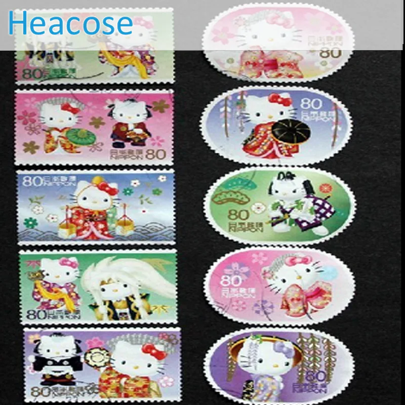 10PCS/set , Japanese Cute Kitt Cat Cartoon Postage Stamps with postmark, Japan brands label For Collecting, G50,children gifts
10PCS/set , Japanese Cute Kitt Cat Cartoon Postage Stamps with postmark, Japan brands label For Collecting, G50,children gifts