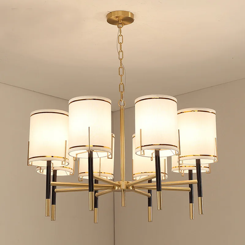 American Country Chandeliers Atmospheric Iron New Simple Fabric Lamps Light Fixtures for Living Room Restaurant Study Bedroom
American Country Chandeliers Atmospheric Iron New Simple Fabric Lamps Light Fixtures for Living Room Restaurant Study Bedroom
