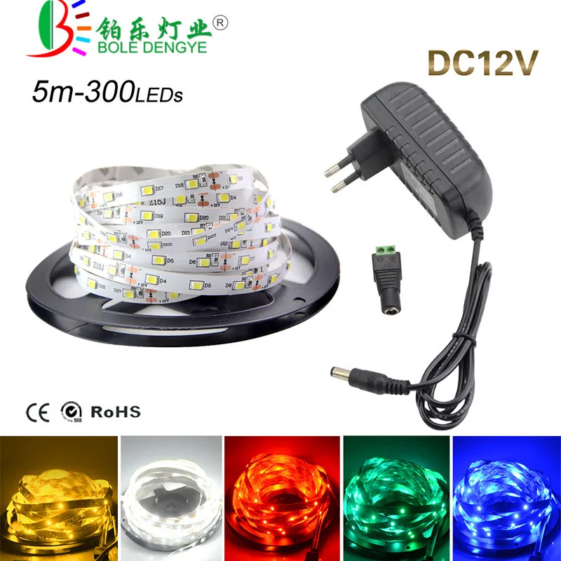 5M/ Roll 2835 SMD Led Strip 60Led/m led Flexible Fita Led String Strip Neon Bar Bombillas Led Light Lamp + DC12V 2A Power Supply
5M/ Roll 2835 SMD Led Strip 60Led/m led Flexible Fita Led String Strip Neon Bar Bombillas Led Light Lamp + DC12V 2A Power Supply