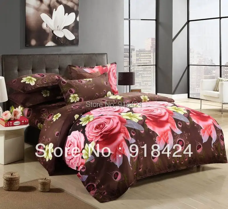 The Rose Phoenix 3D reactive printing bedding set.Soft velvet Quilt cover 200*230cm+sheet 230*250cm+2pillowcase48*74cm.
The Rose Phoenix 3D reactive printing bedding set.Soft velvet Quilt cover 200*230cm+sheet 230*250cm+2pillowcase48*74cm.