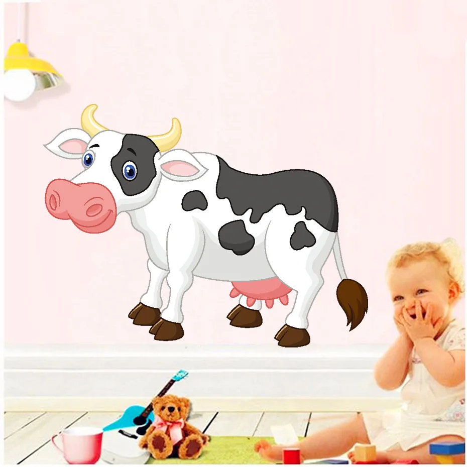 Cute Cow Waterproof Cartoon Animal PVC Wallpaper Art Mural Removable Decal Girl Bedroom Living Room Bathroom Nursery Home Decor
Cute Cow Waterproof Cartoon Animal PVC Wallpaper Art Mural Removable Decal Girl Bedroom Living Room Bathroom Nursery Home Decor