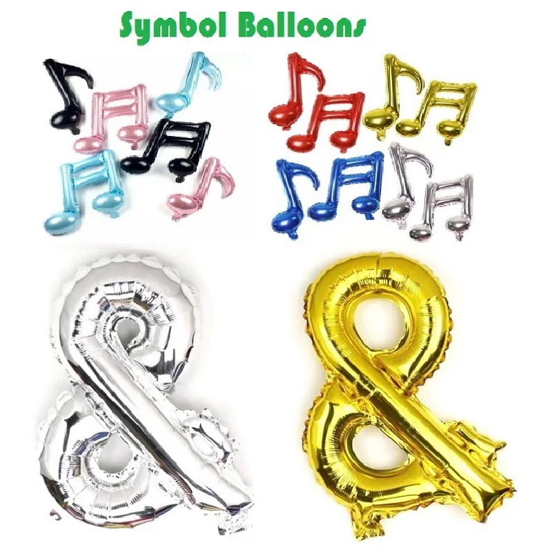 Symbol Balloons And Musical Notes Aluminum Balloon Wedding Birthday New Year Party Event Decoration Souvenirs Favors Gold Silver
Symbol Balloons And Musical Notes Aluminum Balloon Wedding Birthday New Year Party Event Decoration Souvenirs Favors Gold Silver