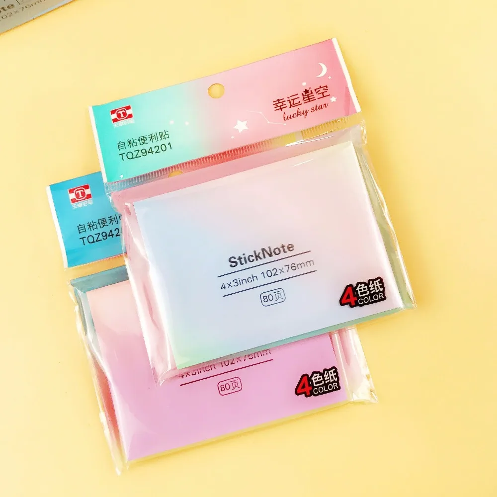 2 pcs Lucky star stick note 80 sheets decorative post memo pad Bookmark agenda Stationery Office tools School supplies FM154
2 pcs Lucky star stick note 80 sheets decorative post memo pad Bookmark agenda Stationery Office tools School supplies FM154