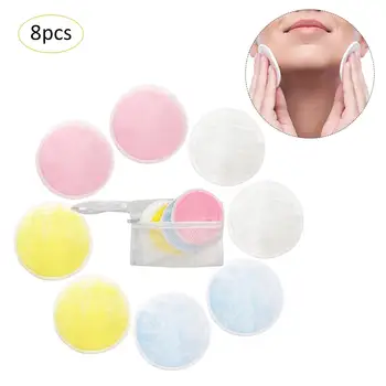 8Pcs Reusable Cotton Pads Make Up Facial Remover Double Layer Wipe Cleaning Pads Washable Face Cleaning With Laundry Bag
8Pcs Reusable Cotton Pads Make Up Facial Remover Double Layer Wipe Cleaning Pads Washable Face Cleaning With Laundry Bag