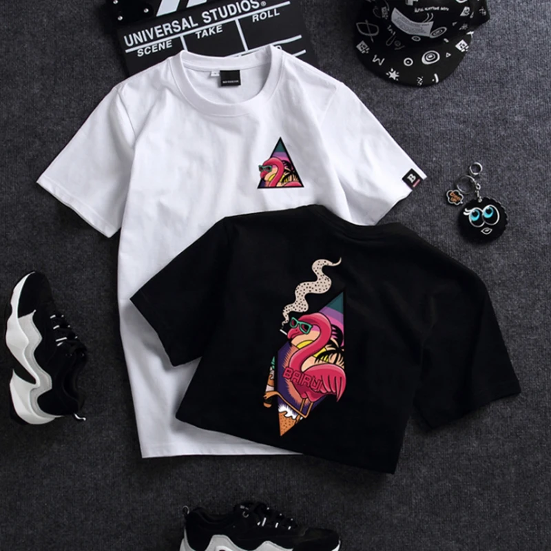 WSFS T Shirt Women Summer Short Sleeves Tee Shirts Tops Harajuku Cartoon Flamingo Tshirt Cotton Ulzzang T-shirt Women Plus Size
WSFS T Shirt Women Summer Short Sleeves Tee Shirts Tops Harajuku Cartoon Flamingo Tshirt Cotton Ulzzang T-shirt Women Plus Size