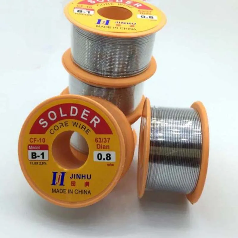 

50g 0.3-0.8mm 63/37 Tin Lead Wire Reel Rosin Core FLUX 2.0% Soldering Welding Iron Widely Used in Electrical And Electronics