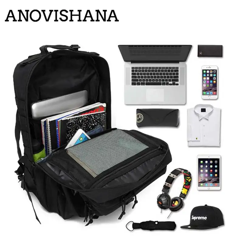 ANOVISHANA 45L Waterproof Molle Backpacks Military Tactics Backpack Assault Oxford Travel Bag for Men Women mochila grande bag 
ANOVISHANA 45L Waterproof Molle Backpacks Military Tactics Backpack Assault Oxford Travel Bag for Men Women mochila grande bag