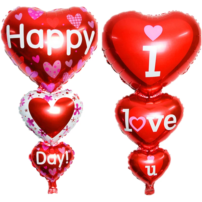 2Pcs Helium Foil Balloons I Love You/Happy Day Letter Printed Heart Shaped Balloons For Wedding Valentine's Day Party Decoration
2Pcs Helium Foil Balloons I Love You/Happy Day Letter Printed Heart Shaped Balloons For Wedding Valentine's Day Party Decoration
