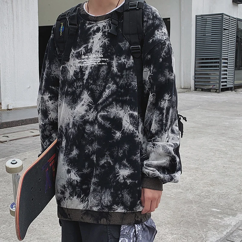 2019 Autumn New Korean Style Hip Hop Streetwear Harajuku Hoodie Tie-dyeing Paisley Print Fashion Sweatshirts Men
2019 Autumn New Korean Style Hip Hop Streetwear Harajuku Hoodie Tie-dyeing Paisley Print Fashion Sweatshirts Men
