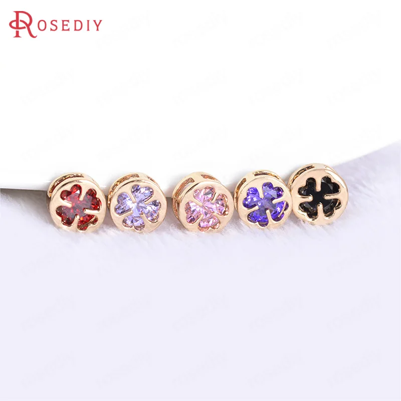 4PCS 8MM 24K Champagne Gold Color Plated Brass with Zircon Round Spacer Beads High Quality Diy Jewelry Accessories
4PCS 8MM 24K Champagne Gold Color Plated Brass with Zircon Round Spacer Beads High Quality Diy Jewelry Accessories