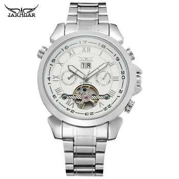 JARAGAR Men Mechanical Watches Brand Luxury Men's Automatic Stainless Steel Band Watches Hot Selling Auto Date Wristwatches
JARAGAR Men Mechanical Watches Brand Luxury Men's Automatic Stainless Steel Band Watches Hot Selling Auto Date Wristwatches