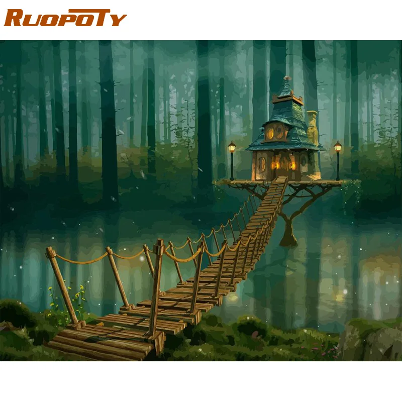 RUOPOTY Frame Picture DIY Painting By Numbers Kit Landscape House Acrylic Paint By Numbers For Adults Handpainted Painting Art 
RUOPOTY Frame Picture DIY Painting By Numbers Kit Landscape House Acrylic Paint By Numbers For Adults Handpainted Painting Art