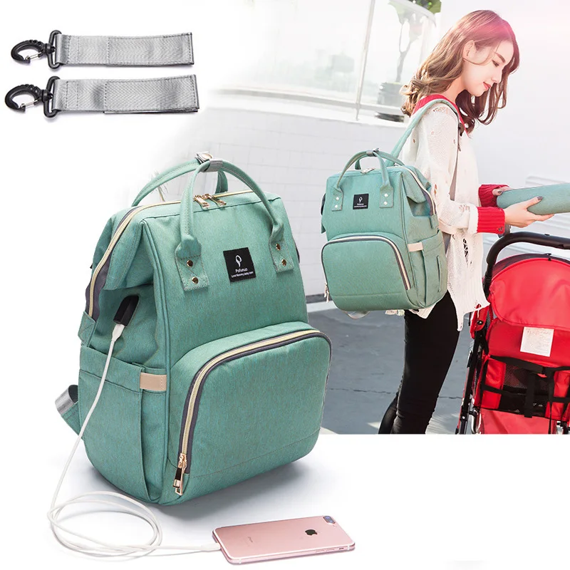 Diaper Bag USB Large Capacity Nappy Bag Waterproof Mom Maternity Travel Backpack Desinger Nursing Bag Baby Care Stroller Handbag
Diaper Bag USB Large Capacity Nappy Bag Waterproof Mom Maternity Travel Backpack Desinger Nursing Bag Baby Care Stroller Handbag