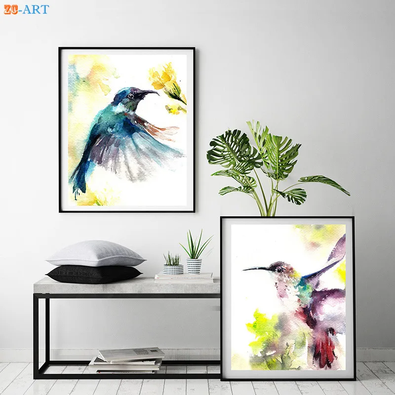 Hummingbird Prints Poster Colorful Watercolor Painting Bird Wall Art Canvas Painting for Kids Room Home Decor Unframed Pictures
Hummingbird Prints Poster Colorful Watercolor Painting Bird Wall Art Canvas Painting for Kids Room Home Decor Unframed Pictures