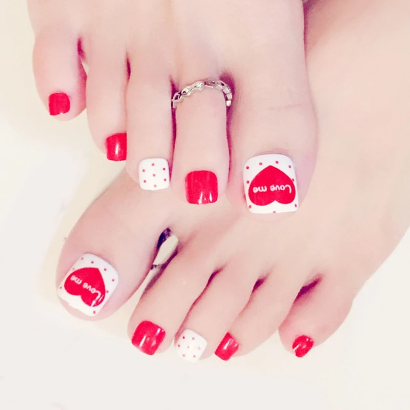 FSHALL 24x Foot False Nail Tips Smile Heart Flower Fake Toes Nails Stripe Toe Art Summer Tool More Style
FSHALL 24x Foot False Nail Tips Smile Heart Flower Fake Toes Nails Stripe Toe Art Summer Tool More Style