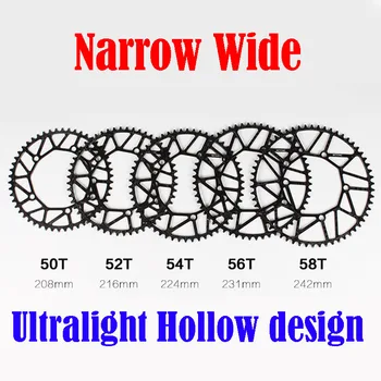 Narrow Wide Chain Ring Litepro Ultralight 130 BCD 50T 52T 54T 56T 58T Hollow BMX Folding Bicycle Aluminum Alloy Chain Wheel
Narrow Wide Chain Ring Litepro Ultralight 130 BCD 50T 52T 54T 56T 58T Hollow BMX Folding Bicycle Aluminum Alloy Chain Wheel