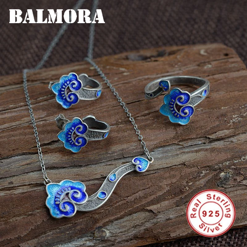BALMORA cloisonné-style Jewelry Sets for Women Lady Lover Earrings Necklace Ring Set Delicate Retro Fashion Jewelry SY22270
BALMORA cloisonné-style Jewelry Sets for Women Lady Lover Earrings Necklace Ring Set Delicate Retro Fashion Jewelry SY22270