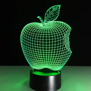 Apple 7 Colour 3D Desk Lamp LED Acrylic Vision Stereo Bedside Hologram Decor Touch Switch Light Night Light Gift For Children
Apple 7 Colour 3D Desk Lamp LED Acrylic Vision Stereo Bedside Hologram Decor Touch Switch Light Night Light Gift For Children