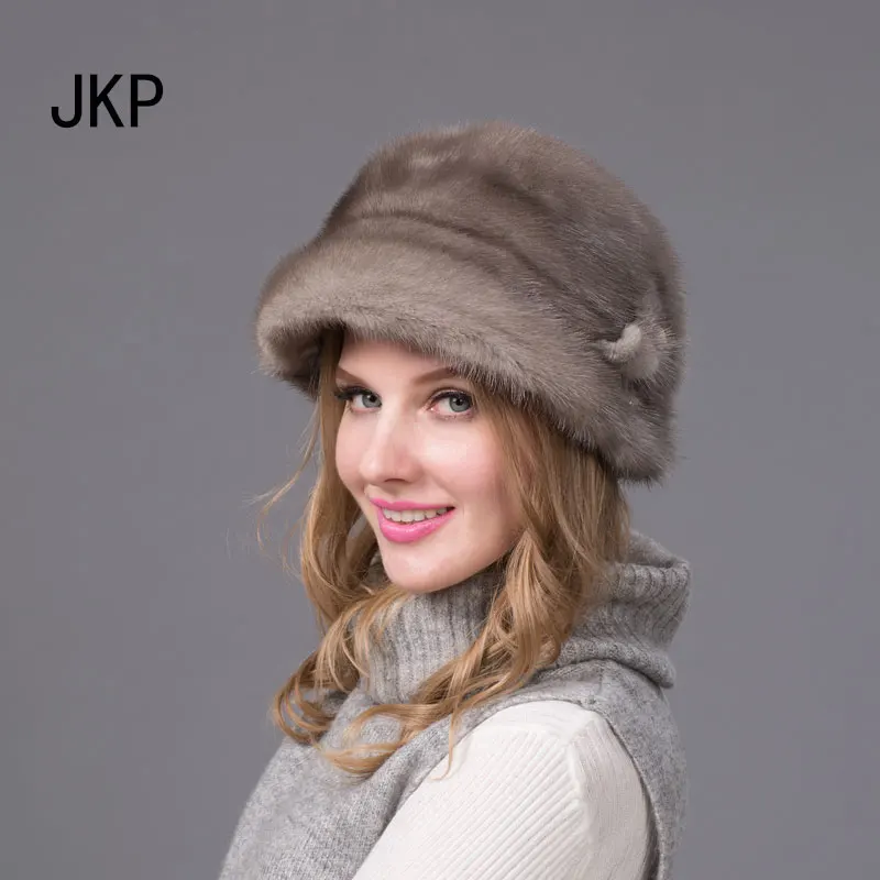 JKP 2018 Russian winter fur hat for women genuine mink fur cap style new hot warm fashion real mink hat DHY-57
JKP 2018 Russian winter fur hat for women genuine mink fur cap style new hot warm fashion real mink hat DHY-57