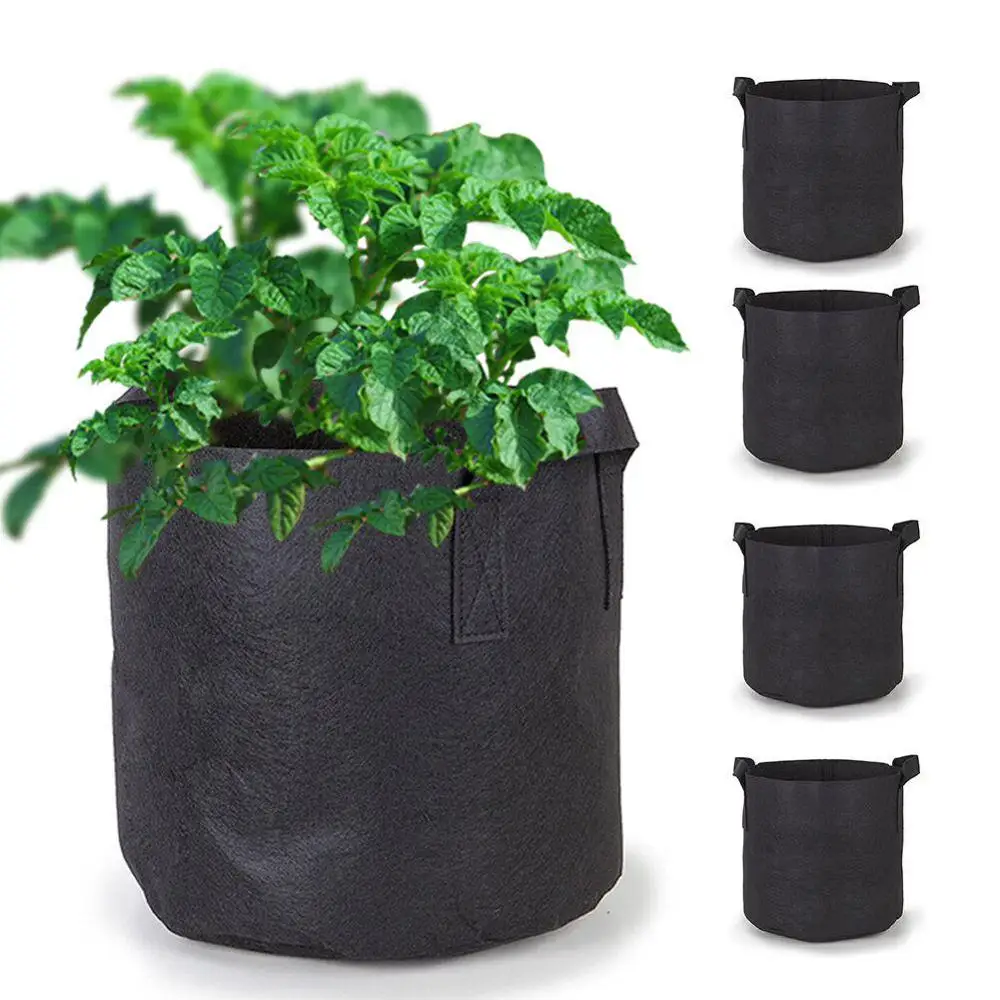 5 pcs/lot Grow Bags 1 Gallon Aeration Black Non-woven Fabric Pots with Handles Planting Bag Seedling Flowerpot Garden Supply
5 pcs/lot Grow Bags 1 Gallon Aeration Black Non-woven Fabric Pots with Handles Planting Bag Seedling Flowerpot Garden Supply