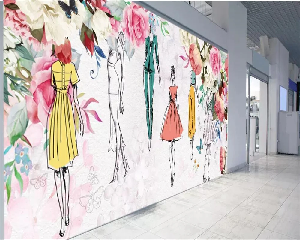 beibehang Custom mural 3d wallpaper watercolor flower beauty retro personality fashion beauty clothing store 3d wallpaper murals
beibehang Custom mural 3d wallpaper watercolor flower beauty retro personality fashion beauty clothing store 3d wallpaper murals