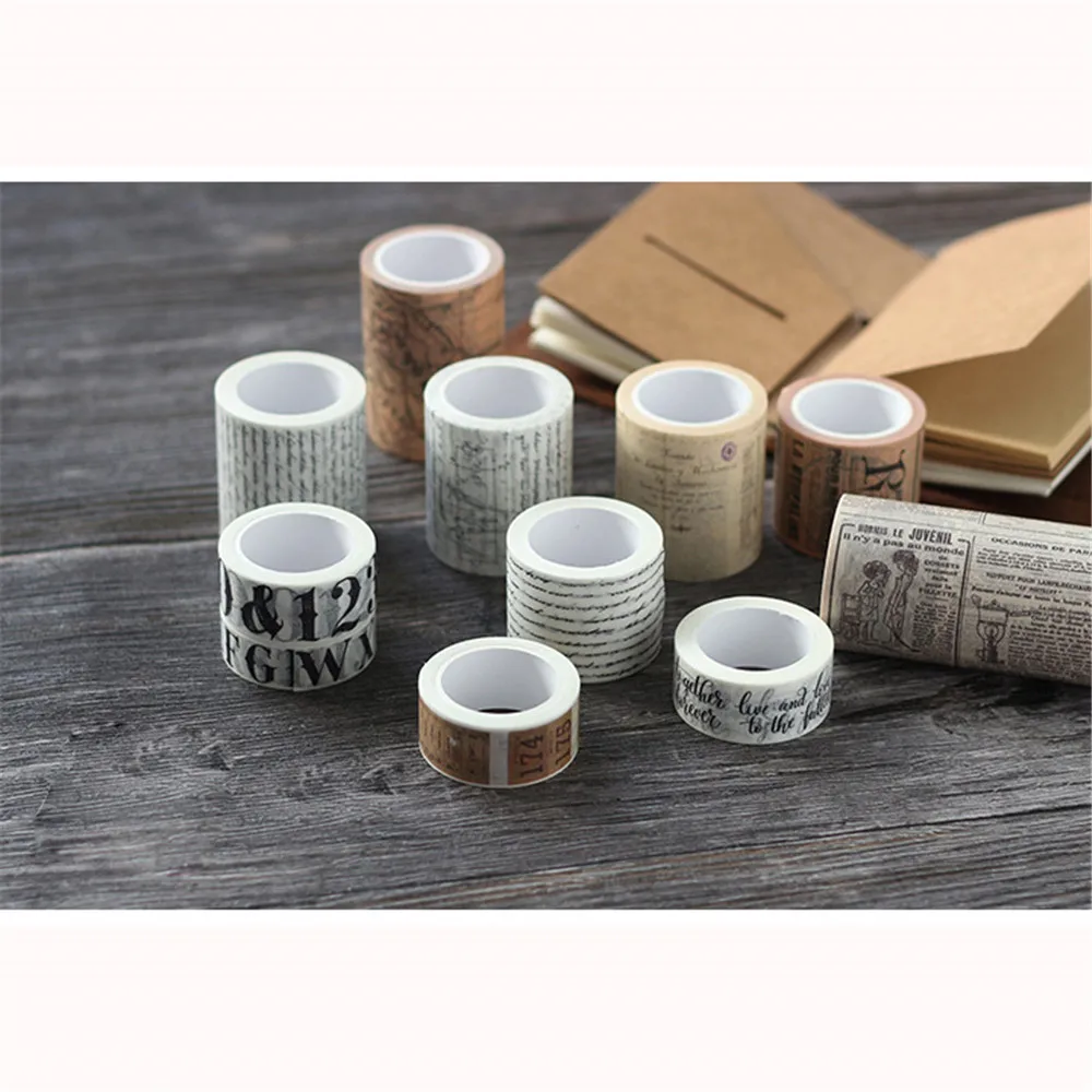 DIY Diary Scrapbooking Masking Tape Stickers Vintage old newspaper tape retro european style decorative tapes decoration
DIY Diary Scrapbooking Masking Tape Stickers Vintage old newspaper tape retro european style decorative tapes decoration