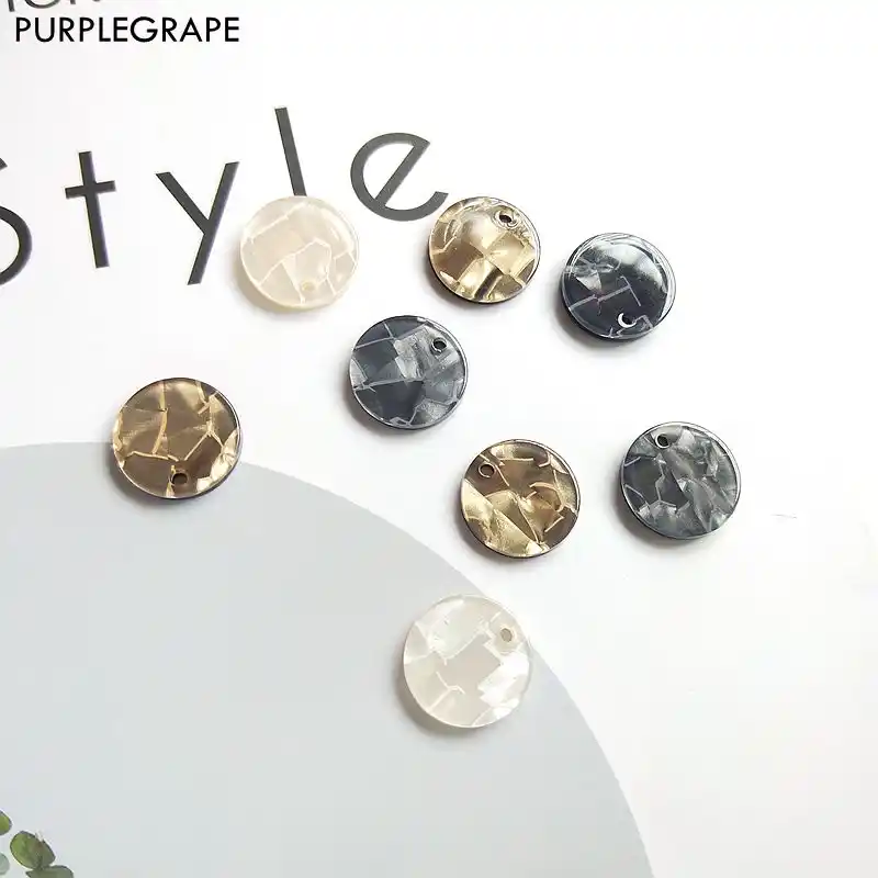 simple geometric hearts hanging round hanging earrings diy hand