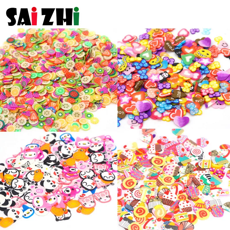 Saizhi 300Pcs DIY Coloful 3D Fruit Fimo Nail Art Decorations Slices Polymer Clay Makeup Tools SZ1871
Saizhi 300Pcs DIY Coloful 3D Fruit Fimo Nail Art Decorations Slices Polymer Clay Makeup Tools SZ1871
