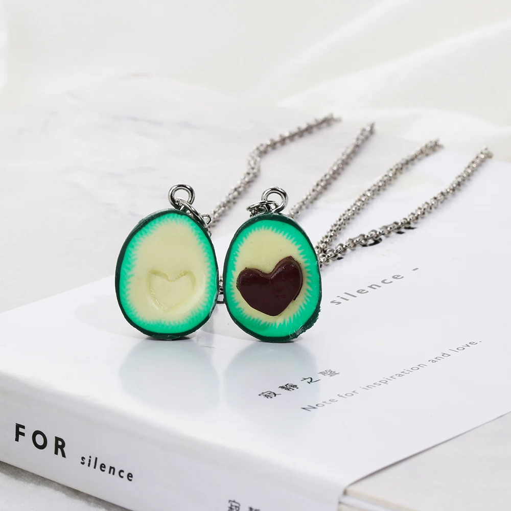 NEW Arrival Cute Heart Shape Necklaces Green Avocado Long Pendant Necklace for Women Bohemian Chain Jewelry Friendship Gifts
NEW Arrival Cute Heart Shape Necklaces Green Avocado Long Pendant Necklace for Women Bohemian Chain Jewelry Friendship Gifts