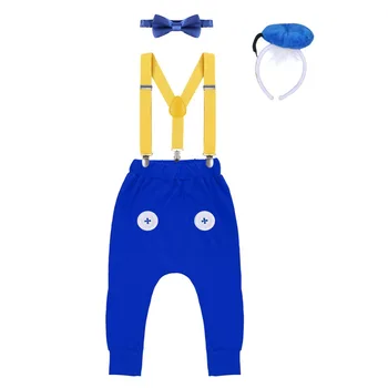 4pcs Set Cute Baby Boy Girl 1st Birthday Party Cosplay Haren Pants Suspenders Bow Tie Headband Baby Clothes Cake Smash Outfit
4pcs Set Cute Baby Boy Girl 1st Birthday Party Cosplay Haren Pants Suspenders Bow Tie Headband Baby Clothes Cake Smash Outfit