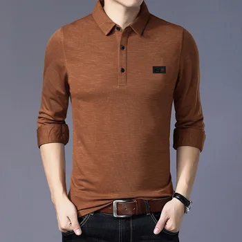 Youthful and energetic brand spring autumn men's long-sleeved men's Polo shirt fashion lapel casual business pullover shirt men
Youthful and energetic brand spring autumn men's long-sleeved men's Polo shirt fashion lapel casual business pullover shirt men