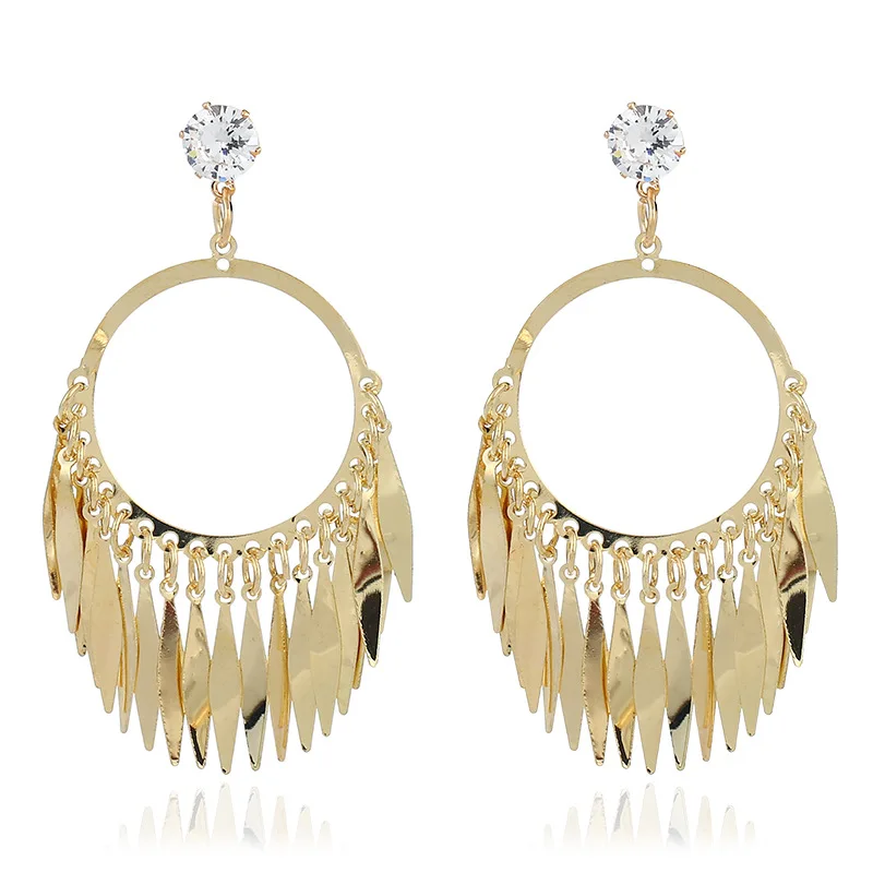 New Fashion Chandelier Earrings for Women Tassel Earrings Rhombus Tassel Golden / Silvery for Party 6.5x4cm 1 Pair
New Fashion Chandelier Earrings for Women Tassel Earrings Rhombus Tassel Golden / Silvery for Party 6.5x4cm 1 Pair