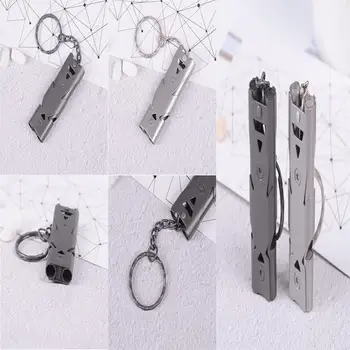 High Quality New Double Pipe High Decibel Stainless Steel Outdoor Emergency Survival Whistle Keychain Cheerleading Whistle
High Quality New Double Pipe High Decibel Stainless Steel Outdoor Emergency Survival Whistle Keychain Cheerleading Whistle