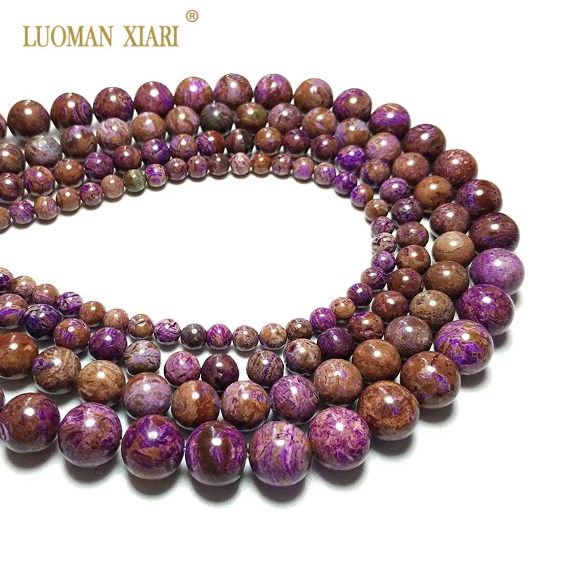 Wholesale Round AAA Natural Purple color Strip Stone Beads For Jewelry Making DIY Bracelet Necklace 6/8/10/12 mm Strand 15''
Wholesale Round AAA Natural Purple color Strip Stone Beads For Jewelry Making DIY Bracelet Necklace 6/8/10/12 mm Strand 15''