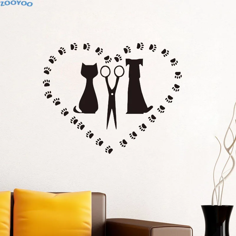 ZOOYOO Pet Salon Wall Stickers Cat Love Dog Removable Decals For Kids Room Home Decor Pet Shop Wall Decal Vinyl Adhesive Sticker
ZOOYOO Pet Salon Wall Stickers Cat Love Dog Removable Decals For Kids Room Home Decor Pet Shop Wall Decal Vinyl Adhesive Sticker