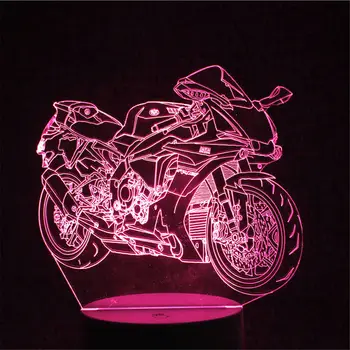 3D Night Light LED Motorbike Styled Energy Saving Bedside Night Lamp Ornament with Remote for Bedroom JDH99
3D Night Light LED Motorbike Styled Energy Saving Bedside Night Lamp Ornament with Remote for Bedroom JDH99