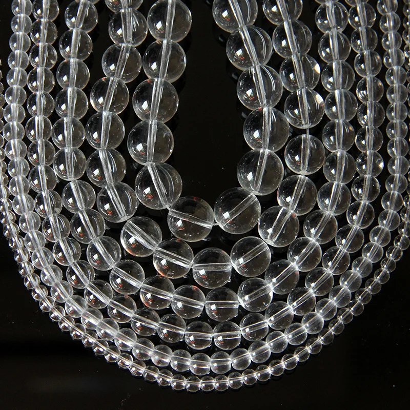 NewNatural Stone Clear Quartz Crystals Beads Smooth Loose Beads 4-12mm for Jewelry Making Charm Accessories DIY
NewNatural Stone Clear Quartz Crystals Beads Smooth Loose Beads 4-12mm for Jewelry Making Charm Accessories DIY