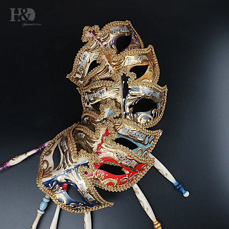 H&D 6pcs/Set Ladies Venice Venetian Eye Mask On a Sticker Prom Masquerade Ball Fancy Dress
H&D 6pcs/Set Ladies Venice Venetian Eye Mask On a Sticker Prom Masquerade Ball Fancy Dress