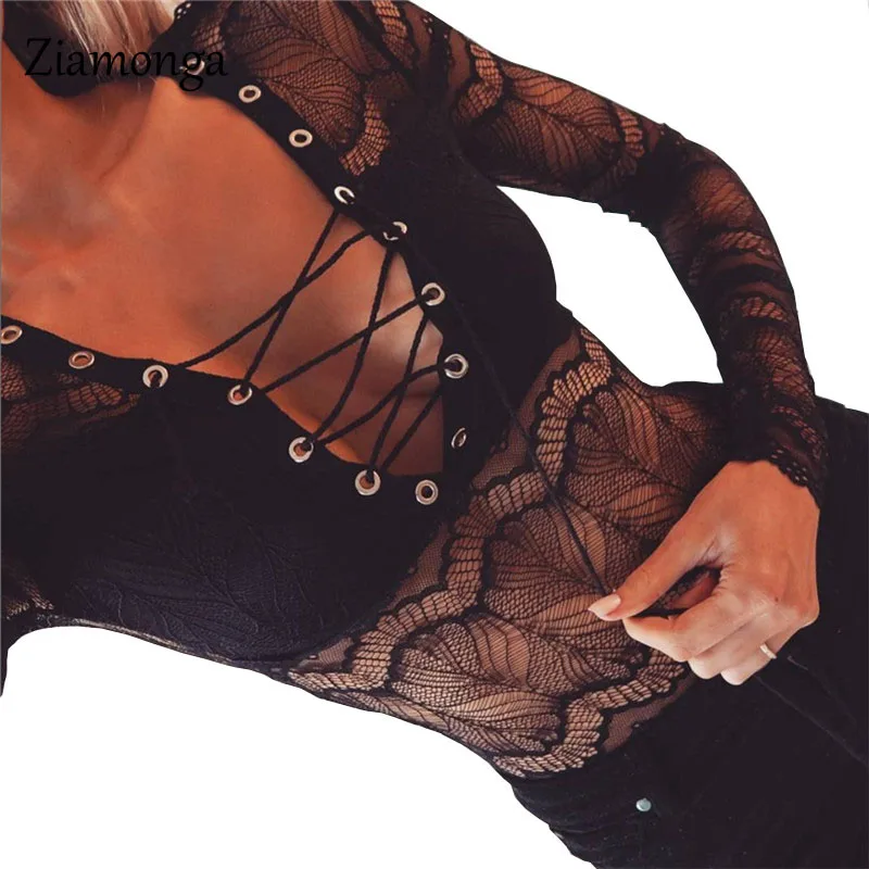 Ziamonga Sexy Lace Deep V Neck Sleepwear Bodysuit Bodycon Jumpsuit Autumn Rompers Women Jumpsuit body Overalls Femme Playsuits
Ziamonga Sexy Lace Deep V Neck Sleepwear Bodysuit Bodycon Jumpsuit Autumn Rompers Women Jumpsuit body Overalls Femme Playsuits